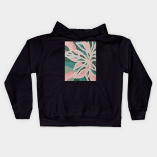 Abstract tropical leaves, Plant, Line art Kids Hoodie